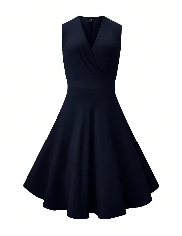 Rochie scurta SHEIN CURVE, bleumarin inchis