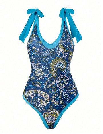 Costum de baie SHEIN, turcoaz