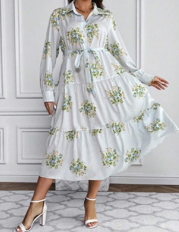 Rochie medie SHEIN CURVE, bleu