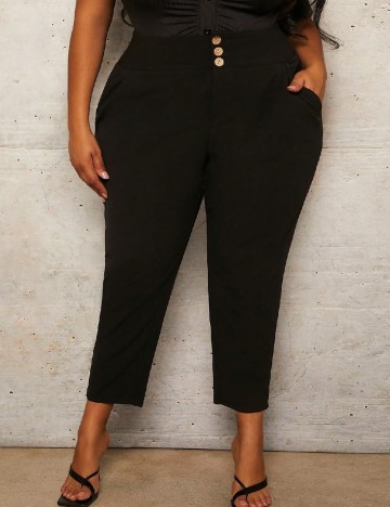 Pantaloni SHEIN CURVE, negru
