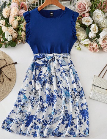 Rochie scurta SHEIN, albastru