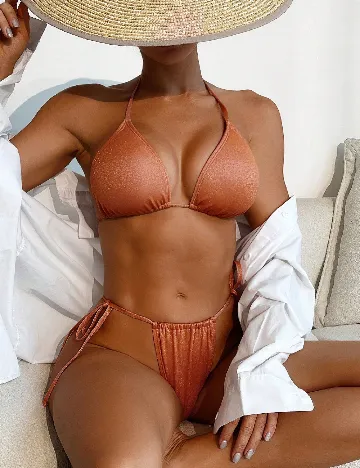 Costum de baie SHEIN, portocaliu