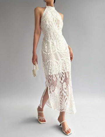 Rochie medie SHEIN, alb