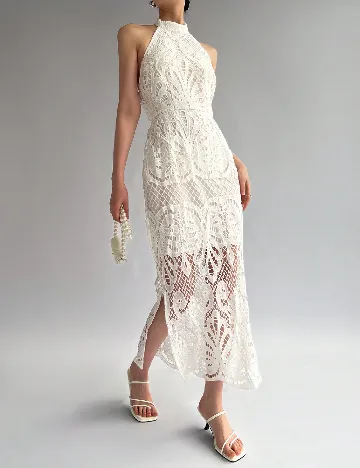 Rochie medie SHEIN, alb