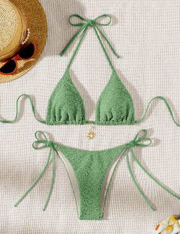 Costum de baie SHEIN, verde