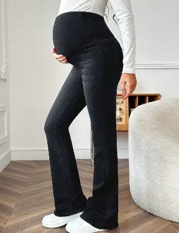 Blugi SHEIN Maternity, negru