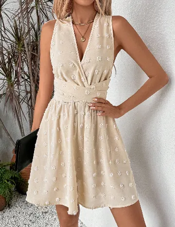 Rochie scurta SHEIN, ecru