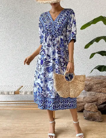 Rochie medie SHEIN, albastru Albastru