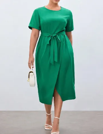 Rochie medie SHEIN CURVE, verde