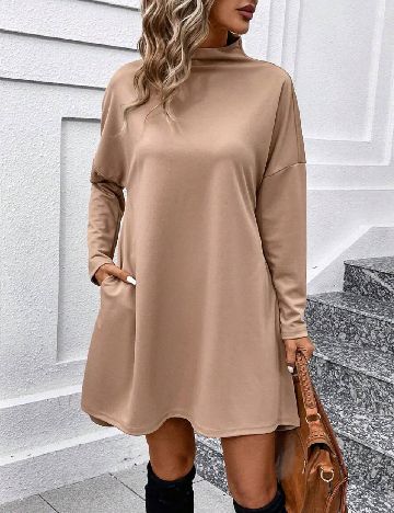 Rochie scurta SHEIN, maro