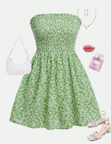 Rochie Shein Kids, verde