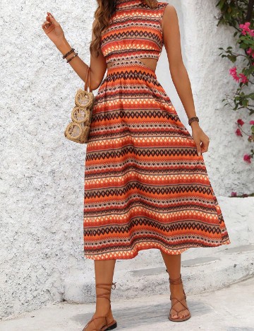 Rochie medie SHEIN, portocaliu