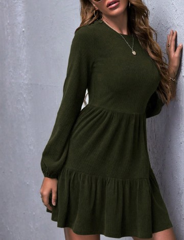 Rochie scurta SHEIN, verde