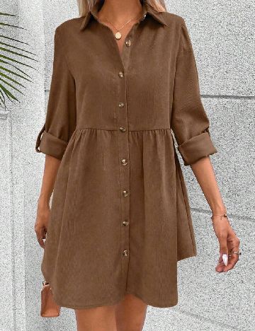 Rochie scurta SHEIN, maro