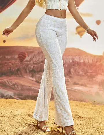 Pantaloni D&M, alb