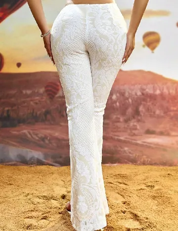 Pantaloni D&M, alb
