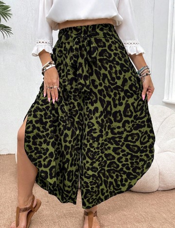 Pantaloni SHEIN CURVE, verde