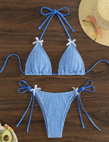 Costum de baie SHEIN, albastru
