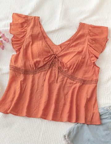 Bluza SHEIN CURVE, portocaliu