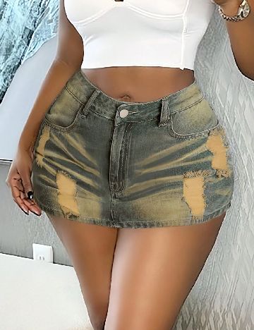 Fusta pantalon SHEIN, albastru