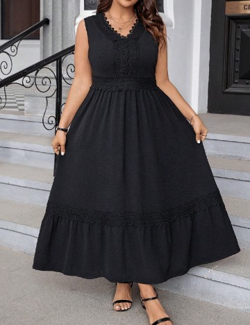 Rochie lunga SHEIN CURVE, negru