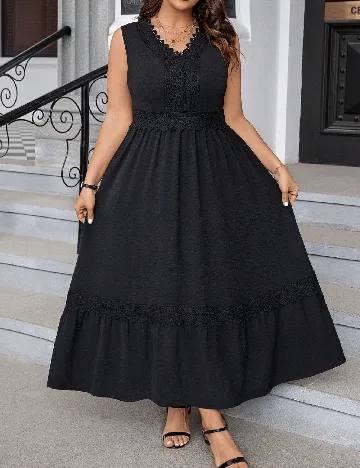 Rochie lunga SHEIN CURVE, negru