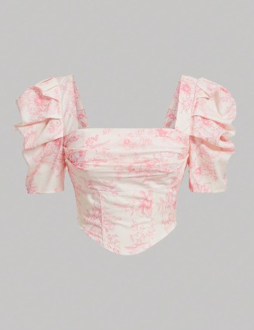 Top SHEIN, crem