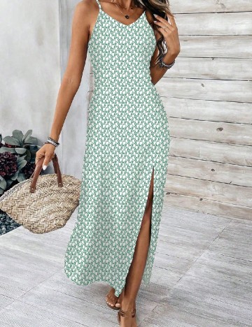 Rochie lunga SHEIN, verde