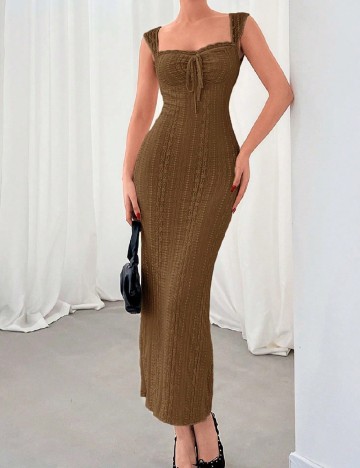 Rochie lunga SHEIN, maro