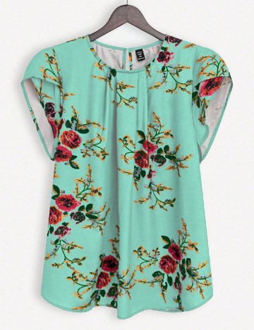 Bluza SHEIN CURVE, turcoaz