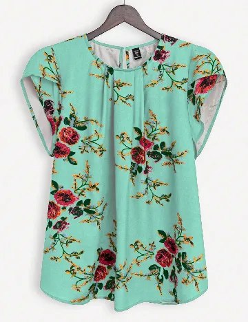 Bluza SHEIN CURVE, turcoaz