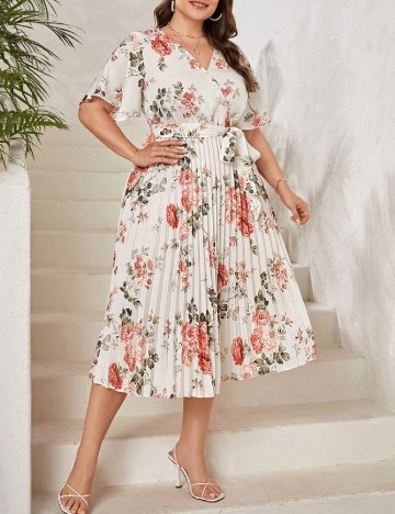 Rochie medie SHEIN CURVE, floral