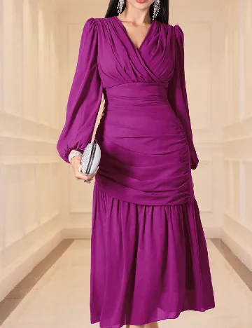 Rochie medie SHEIN, magenta