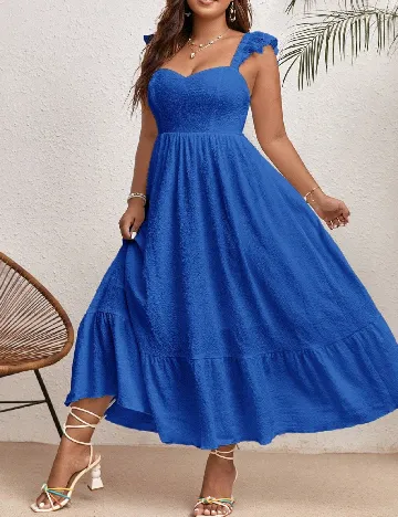 Rochie lunga SHEIN CURVE, albastru