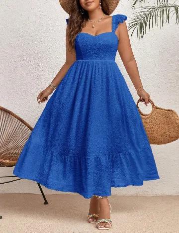 Rochie lunga SHEIN CURVE, albastru