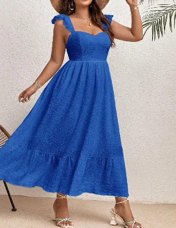 Rochie lunga SHEIN CURVE, albastru