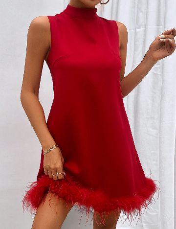 Rochie scurta SHEIN, rosu