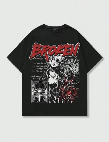 Tricou Romwe, negru