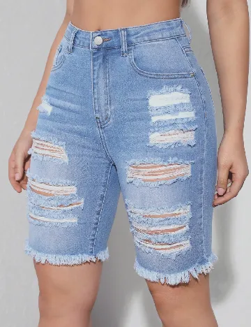 Pantaloni scurti SHEIN, albastru