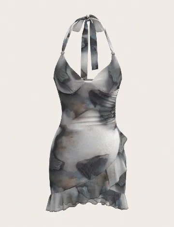 Rochie scurta SHEIN, gri