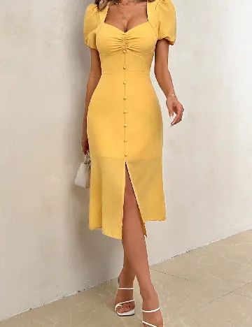 Rochie medie SHEIN, galben