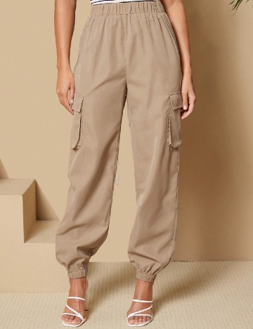 Pantaloni SHEIN, maro