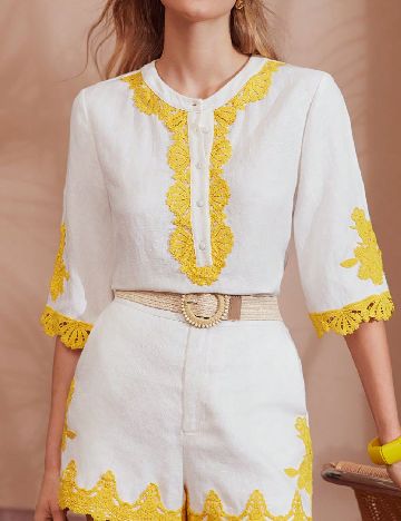 Bluza MOTF, alb