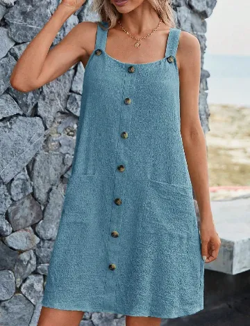 Rochie scurta SHEIN CURVE, albastru