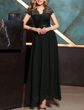 Rochie lunga Miusol, negru