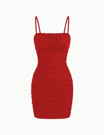 Rochie scurta SHEIN, rosu