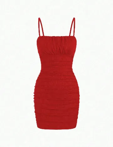 Rochie scurta SHEIN, rosu
