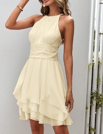 Rochie scurta SHEIN, crem
