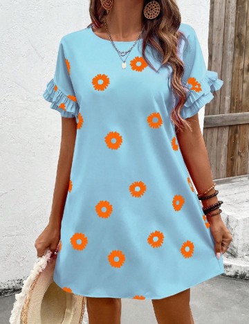 Rochie scurta SHEIN, albastru