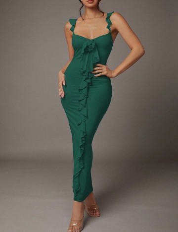 Rochie lunga SHEIN, verde